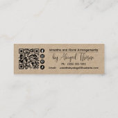 Vignes de couronnes faites main | Carte de visite  (Dos)