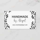 Vignes de couronnes faites main | Carte de visite  (Devant)