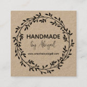 Vignes de couronnes faites main | Carte de visite  (Devant)