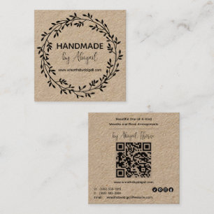 Vignes de couronnes faites main   Carte de visite