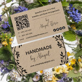 Vignes de couronnes faites main | Carte de visite