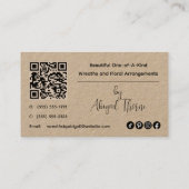 Vignes de couronnes faites main | Carte de visite (Dos)