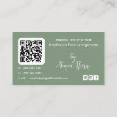 Vignes de couronnes faites main | Carte de visite  (Dos)