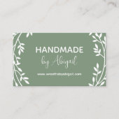 Vignes de couronnes faites main | Carte de visite  (Devant)