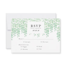 Vignes du jardin | Carte RSVP Watercolor