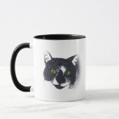 Vignet van Tuxedo Cat Face Mokken (Links)