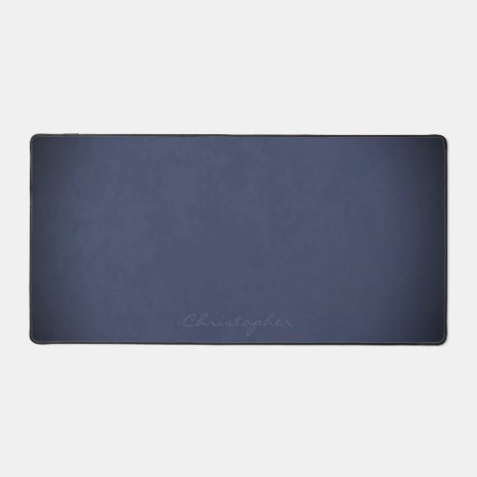 Vignetled Mottled Dark Denim Blue avec le nom (Recto)