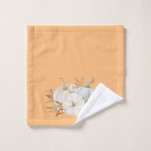 Vignette Automne De Serviettes De Bain Citrouille (Gant de toilette)