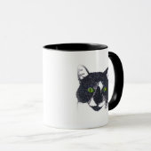 Vignette de Tuxedo Cat Face Mugs (Devant droit)