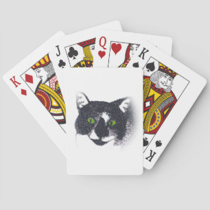 Vignette de Tuxedo Chat Visage Cartes de Jeu