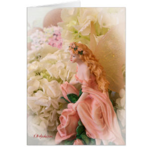 Vignette féerique rose de portrait