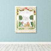 Vignette of "Eau de Fleur d'Oranje" Canvas Afdruk (Insitu (Houten vloer))