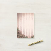 Vignette roze strips en Rozen Post-it® Notes (Op bureau)