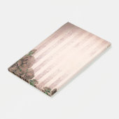 Vignette roze strips en Rozen Post-it® Notes (Schuin)