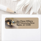 Vignetted Peregrine Falcon Bird of Prey Etiket (Insitu)