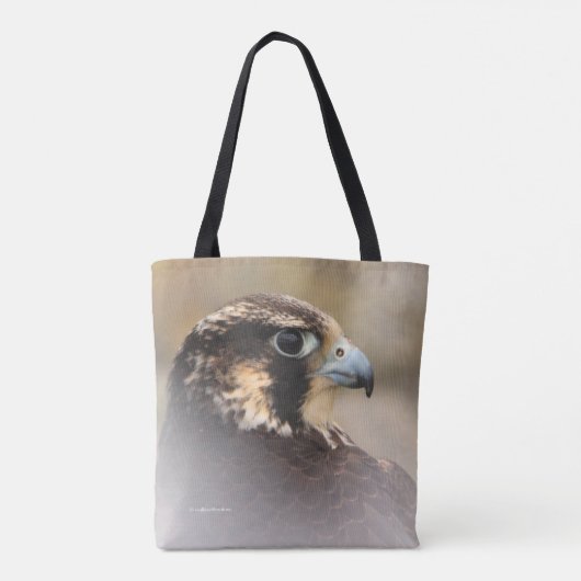 Vignetted Profile of a Peregrine Falcon Draagtas (Achterkant)