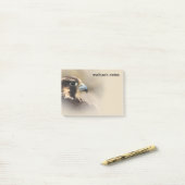 Vignetted Profile of a Peregrine Falcon Post-it® Notes (Op bureau)