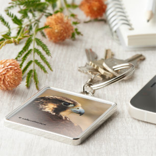 Vignetted Profile of a Peregrine Falcon Sleutelhanger