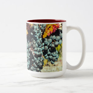"VIGNEYARD GRAPES" MUG À DEUX TONNES (PHOTO. HOMME