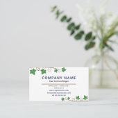 Vignoble Carte de visite avec branche de Vigne (Debout devant)