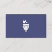 Vignoble Carte de visite avec branche de Vigne (Dos)