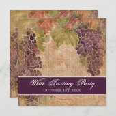 Vignoble de raisin âgé par invitation de partie (Devant / Derrière)