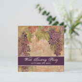 Vignoble de raisin âgé par invitation de partie (Debout devant)