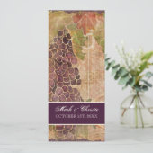 Vignoble de raisin vieilli Faire-part de mariage (Debout devant)