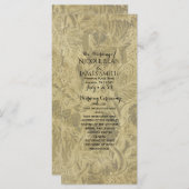 Vignoble de raisins Élégant programme de mariage É (Devant / Derrière)