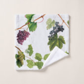 Vignoble de raisins Ile grecque méditerranéenne (Gant de toilette)