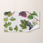 Vignoble de raisins Ile grecque méditerranéenne (Serviette à main)