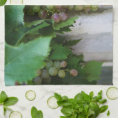 Vignoble de raisins toscans serviette de cuisine (Plié)