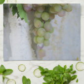 Vignoble de raisins toscans serviette de cuisine (Plié)