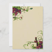 Vignoble d'été Faire-part de mariage romantique (Dos)