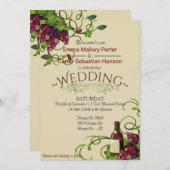 Vignoble d'été Faire-part de mariage romantique (Devant / Derrière)