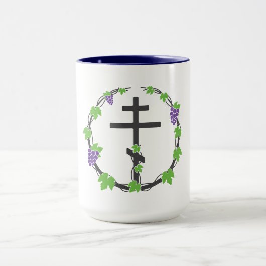 Vignoble du Lord Grand Coffee Mug à deux tons (Centre)