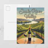 Vignoble en Idaho Snake River Valley Carte postale (Devant / Derrière)