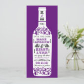 Vignoble Enregistrer la date Cartes de mariage (Debout devant)