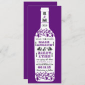 Vignoble Enregistrer la date Cartes de mariage (Devant / Derrière)