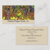 Vignoble et services de récolte Cartes de visite (Devant / Derrière)