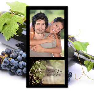 Vignoble Feuille Vignoble Mariage Merci