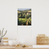 Vignoble français Paysage Art Imprimer Poster (Cuisine)