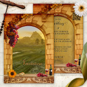 Vignoble italien toscan Invitation Mariage de auto