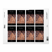 Vignoble maison bouteille de vin étiquette (Feuille entière)