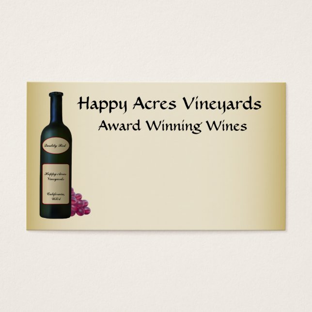 Vignoble ou vignoble (Devant)