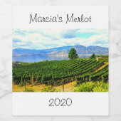 Vignoble personnalisé Design Étiquette de vin (Étiquettes simples)