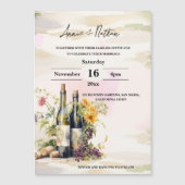 Vignoble Romantique Grapevine Faire-part de mariag (Devant)