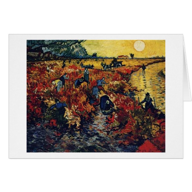 Vignoble rouge, Van Gogh, 1888 (Devant horizontal)