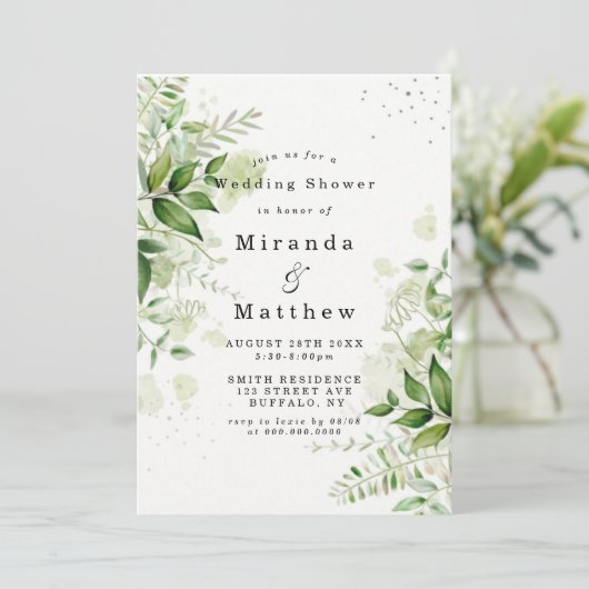 Vignoble rustique Invitations Wedding showers (Debout devant)