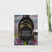 Vignoble rustique Vignoble Mariage Merci (Devant)